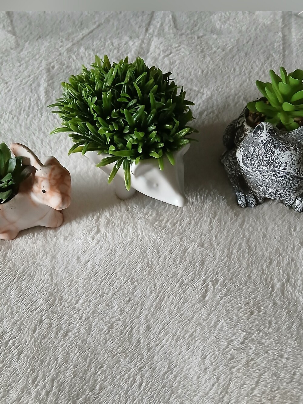 💚 Faux Succulent Planters - Bunny Rabbit, Hedgehog & Frog [You Choose] 🌿🌱